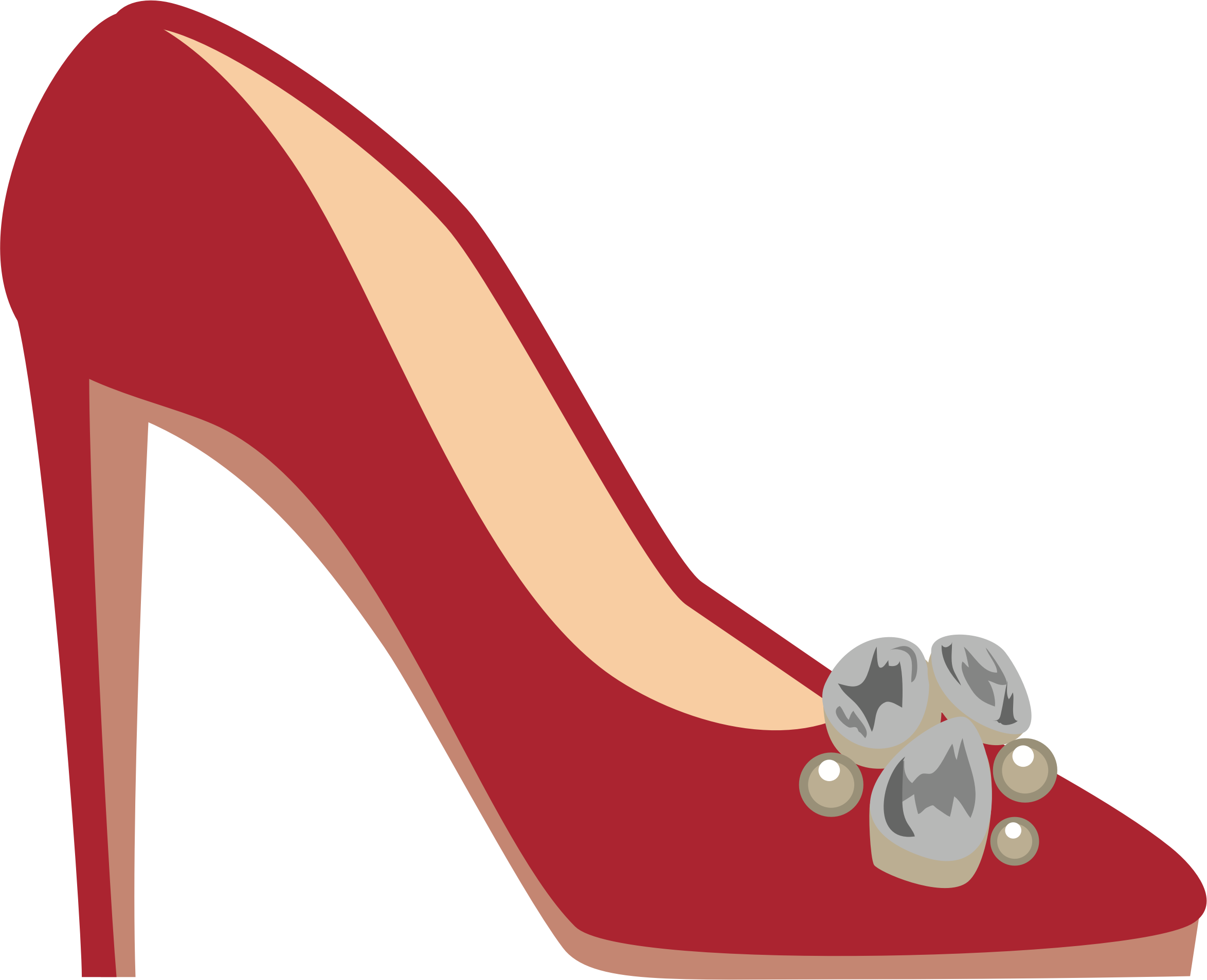 Big Image - High-heeled Shoe (2347x1907), Png Download
