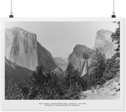 Yosemite Valley View National Geographic Poster - Summit (570x570), Png Download