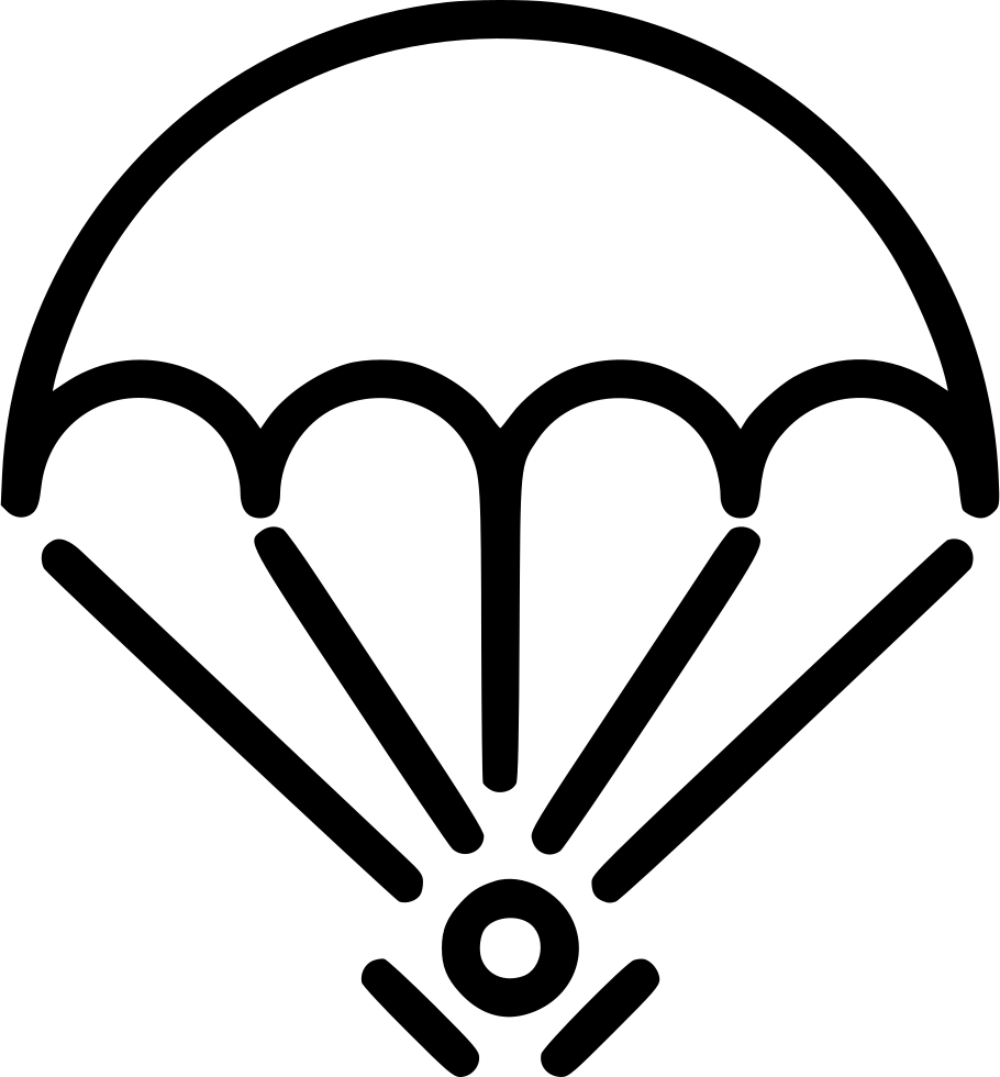 Png File Svg - Parachute (910x980), Png Download