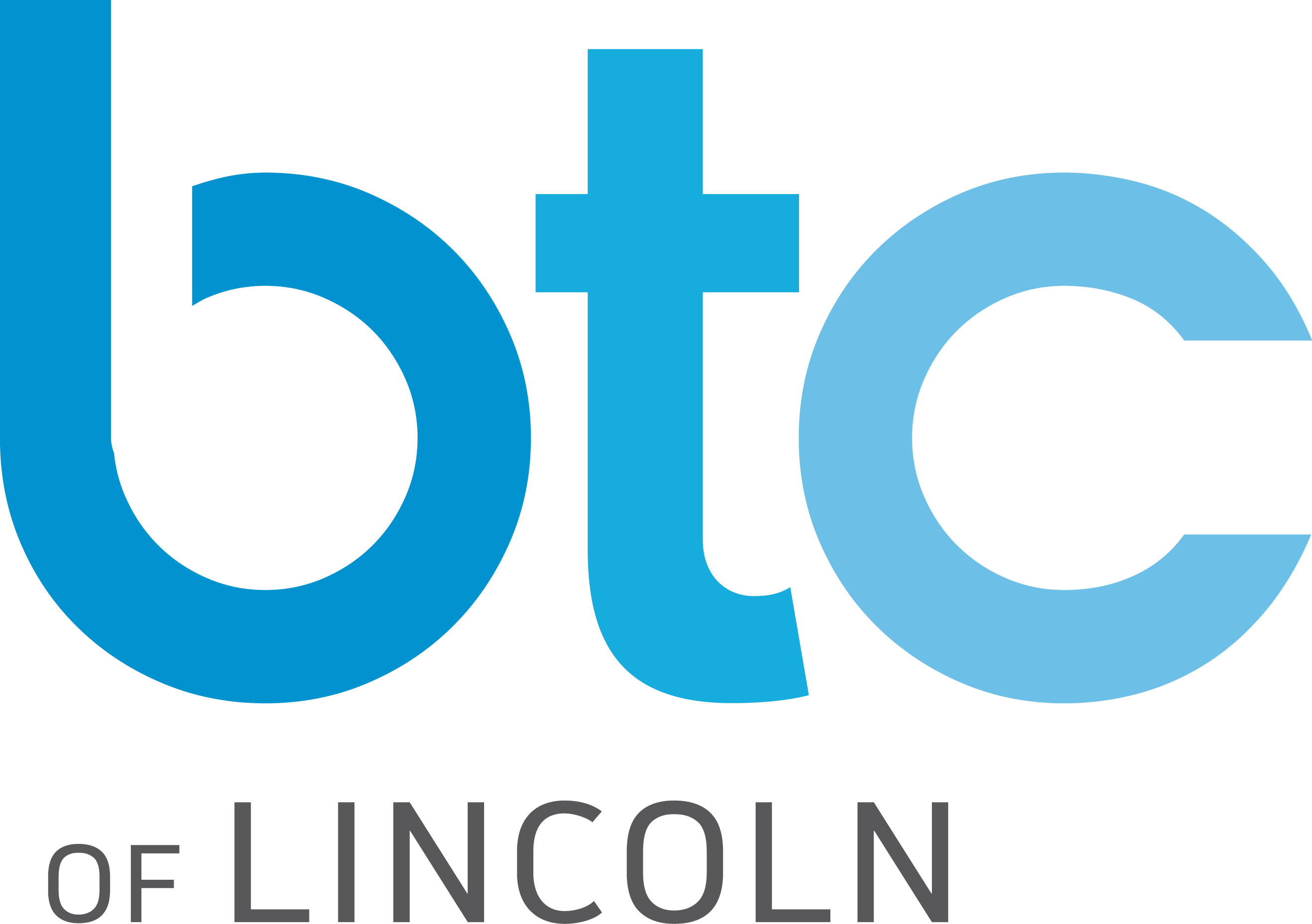 Btc Lincoln Logo Large Cmyk - Cross (2637x1858), Png Download