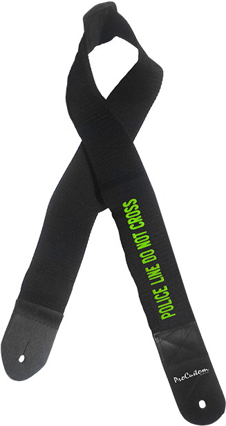 Correa Poliester Bordada Police Line Do Verde Fluor - Strap (624x624), Png Download