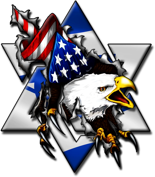 *original Size* Bald Eagle Breakthrough Star Of David - Graphic Design (720x720), Png Download