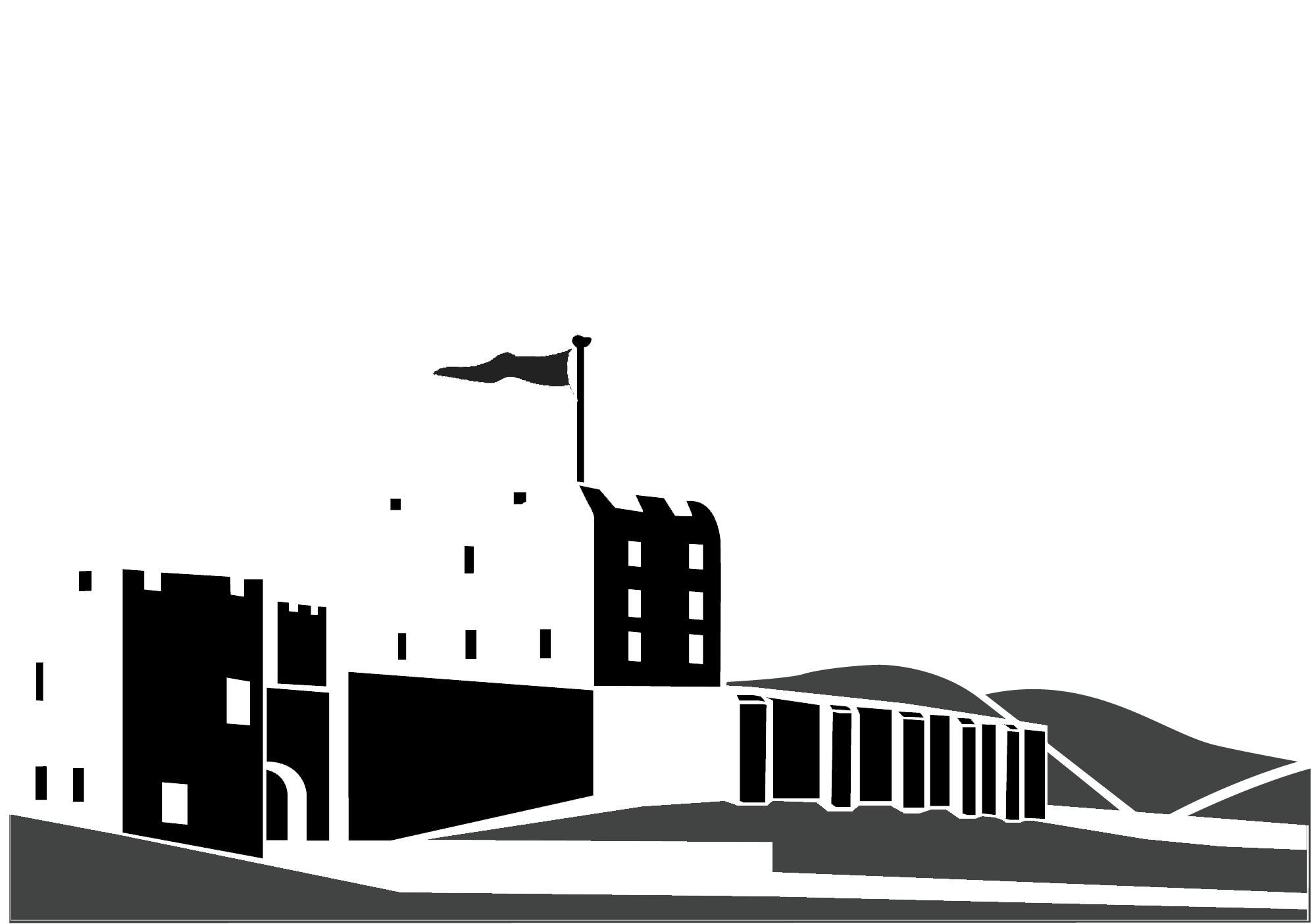 L0007 White Carlisle Council - Illustration (2000x1405), Png Download