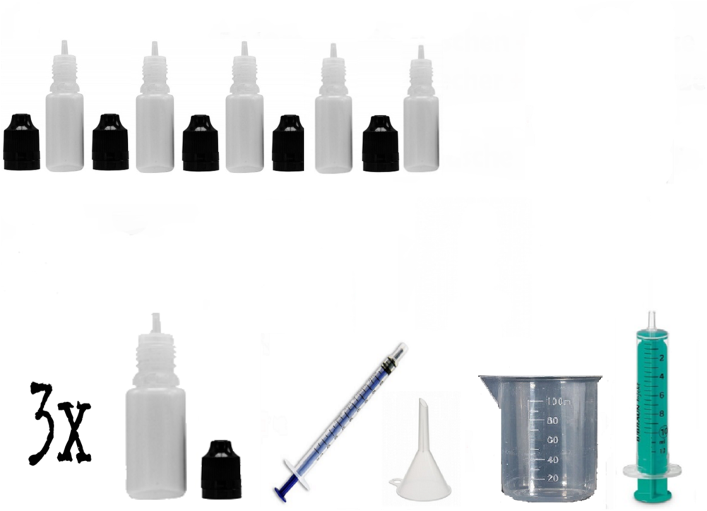 Liquid Mixing Set - E Liquid Flaschen (1000x748), Png Download