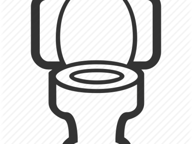 Bathroom Logo White Background Black (640x480), Png Download