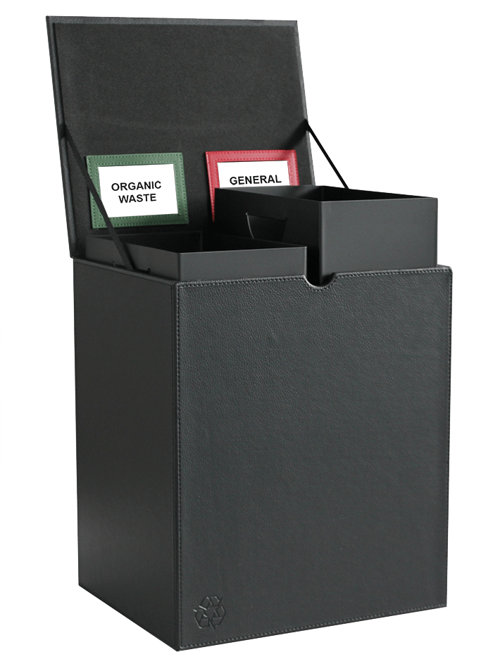 Square Litter Bin With Metal Innerliners - Wallet (709x999), Png Download
