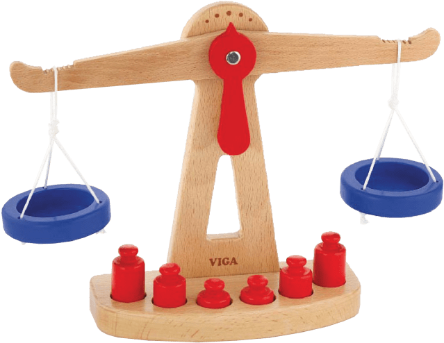 Balance Scales - Balance Wooden Toys (700x518), Png Download