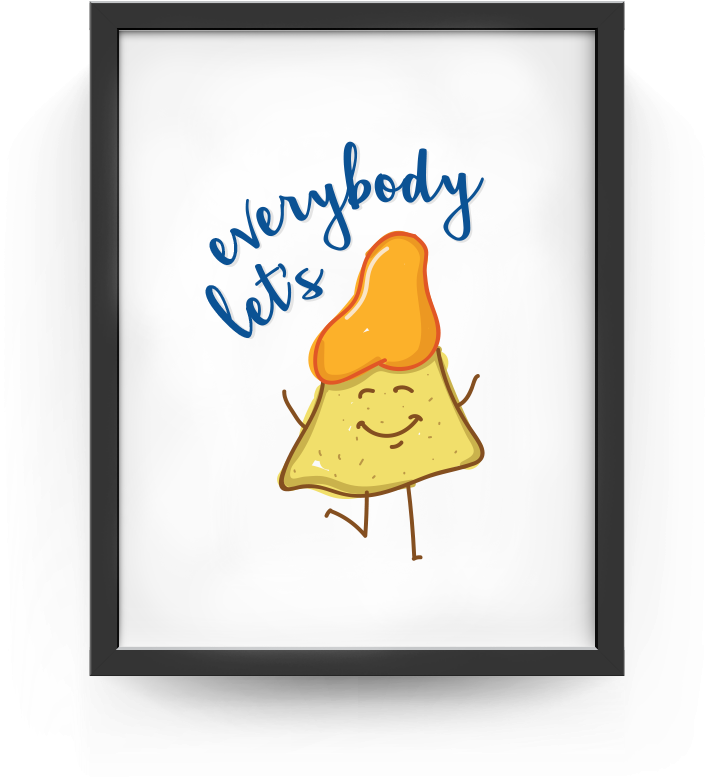 Let's Nacho - Cartoon (800x800), Png Download