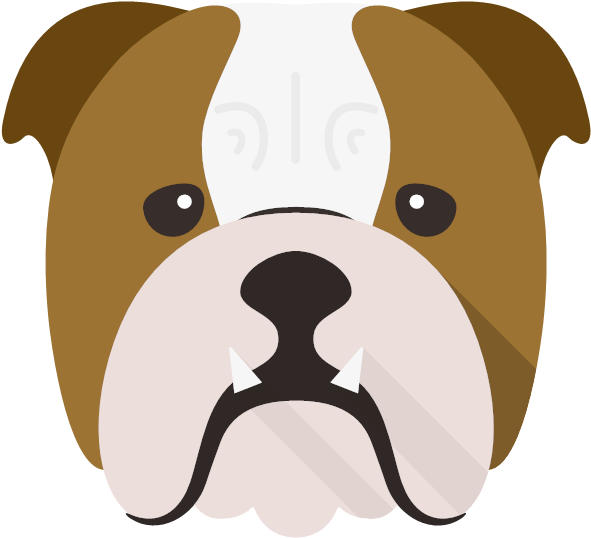 Englishbulldog-01 Yappicon - Toy Bulldog (600x600), Png Download
