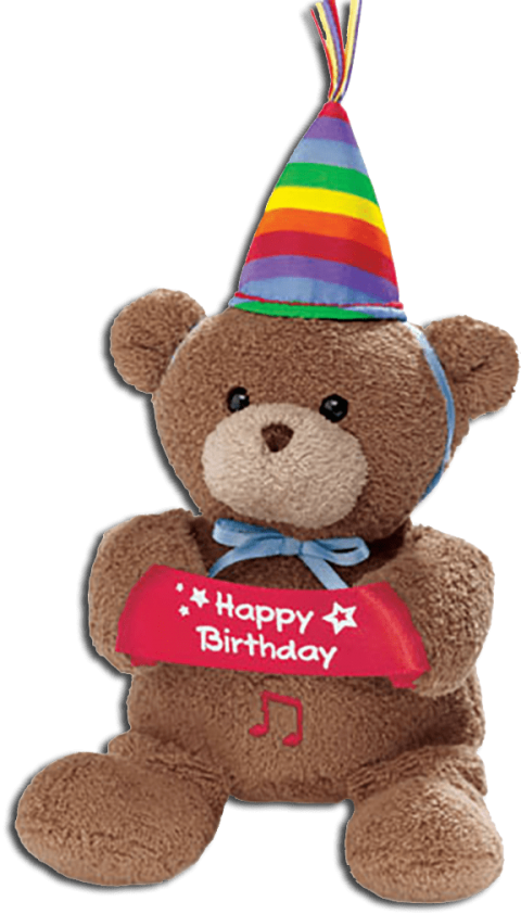Free Png Download Teddy Bear Wishing Happy Birthday - Teddy Bear Happy Birthday Png (480x842), Png Download