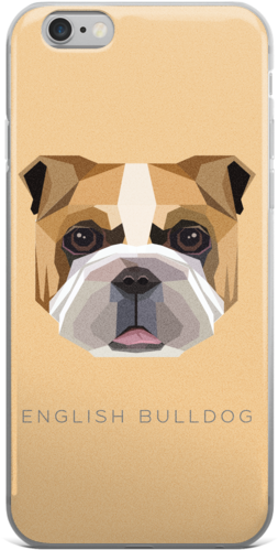 English Bulldog Iphone Case - Bulldog Polygon (600x600), Png Download