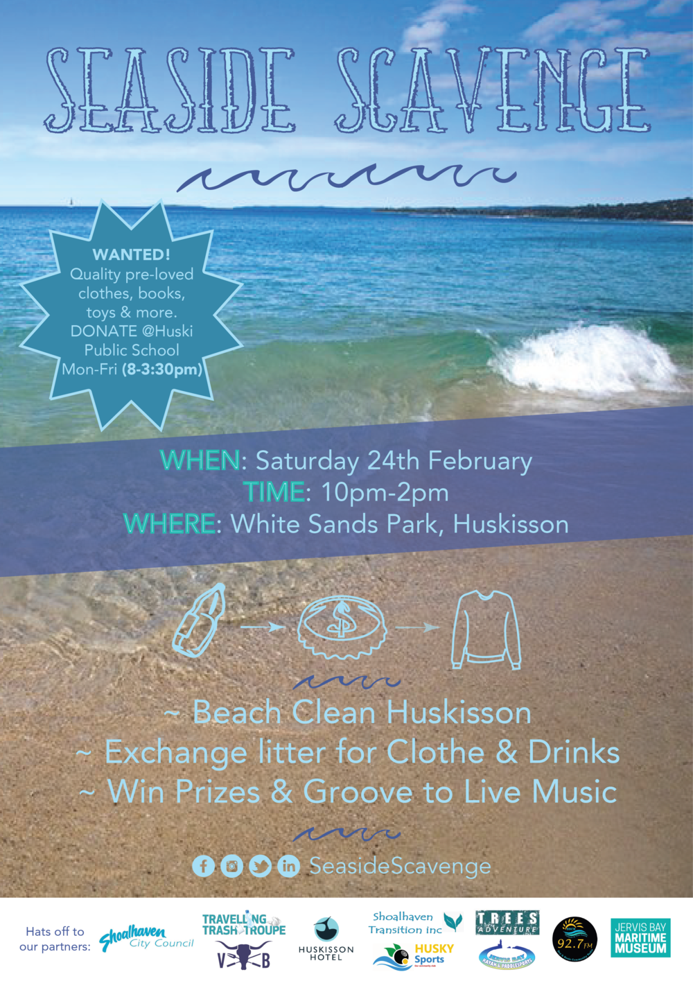 Huskisson Poster-01 - Poster (1000x1415), Png Download