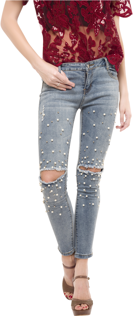 Vector Free Stock Pearl Ripped Buy And Blouses Online - Pearl Jeans Online India (700x1100), Png Download
