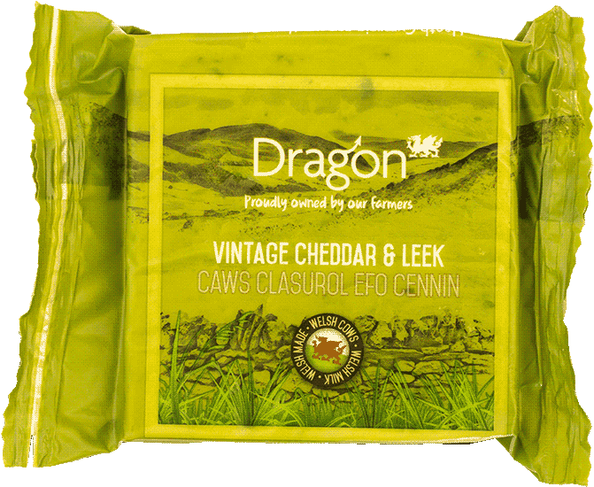 Dragon Vintage Cheddar & Leek - Plantation (700x571), Png Download