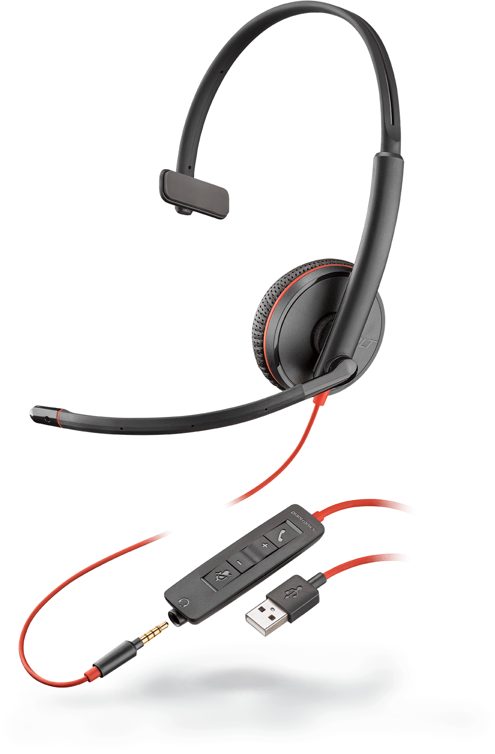 Headsets, Headphones, And Accessories - Blackwire C3220 Usb (1001x1502), Png Download