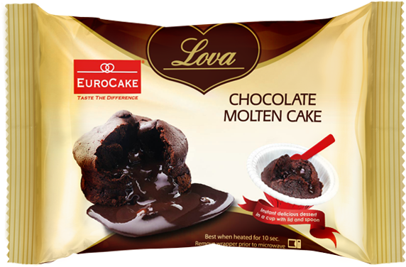 Eurocake Lova Chocolate Molten Cake - Chocolate-covered Raisin (630x630), Png Download