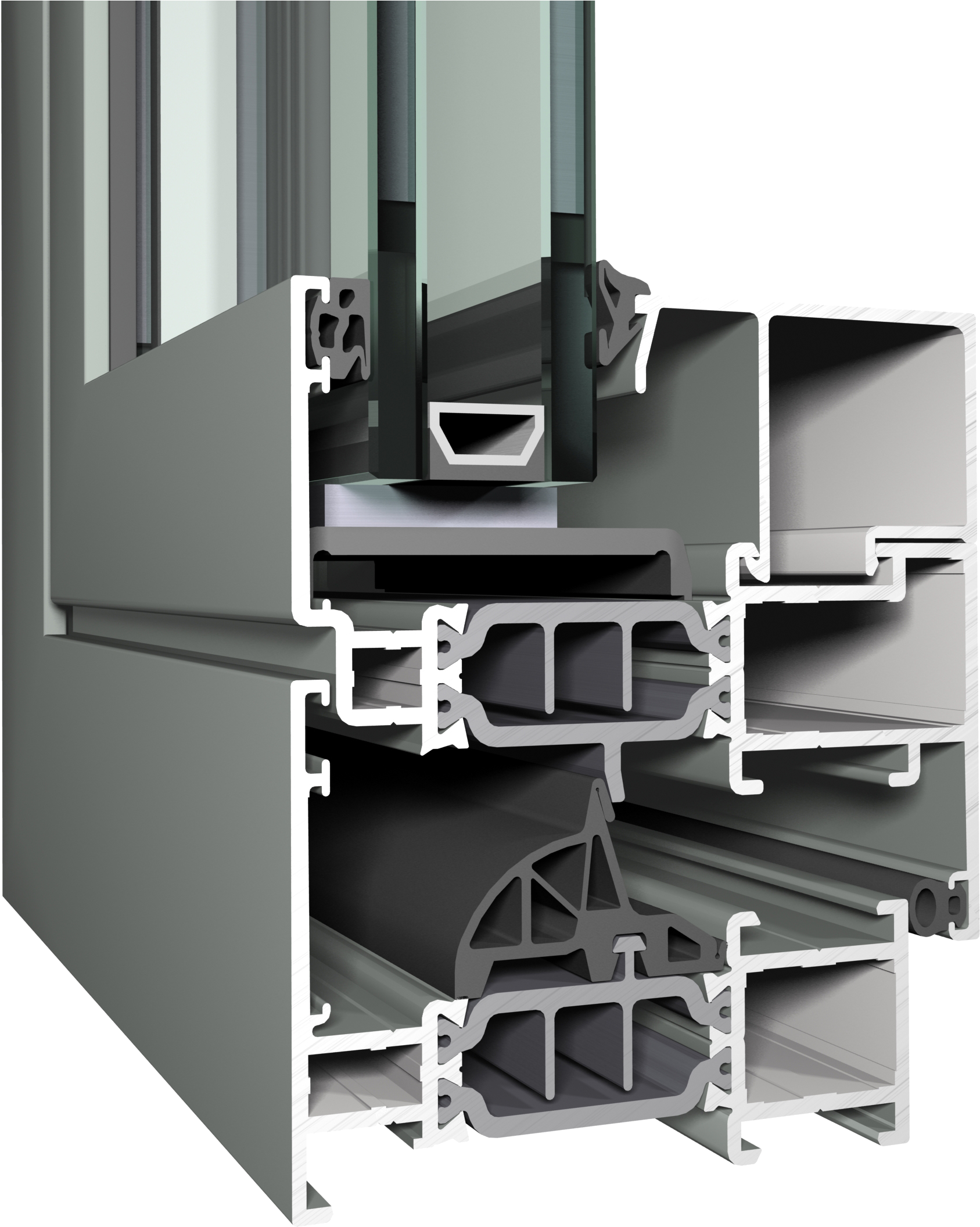 Normal, Functional Cs 77 Burglar Proof Cs 77-ap - Aluminium Door Systems (2200x2200), Png Download
