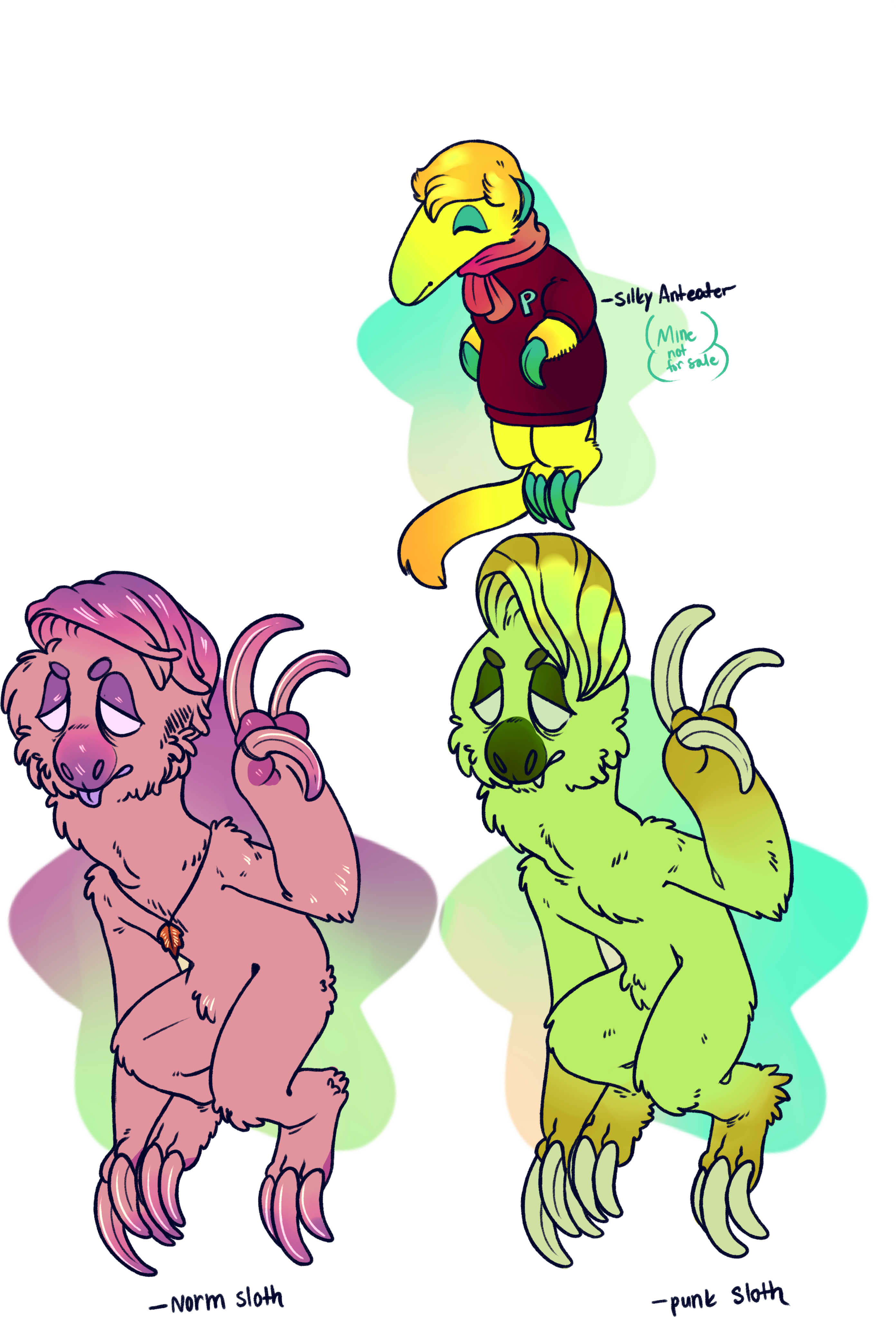 Xenarthrans Adoptables By Royal Fowl (3937x5669), Png Download