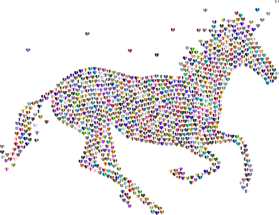 Gold Unicorn Computer Icons Horse - Magical Unicorn Clip Art (974x750), Png Download