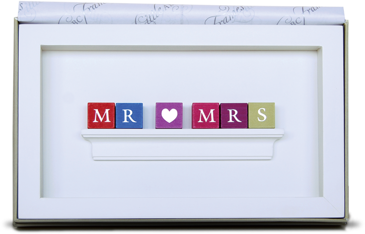 Mr & Mrs Frame - Personalised Wedding Frame Gifts (900x604), Png Download