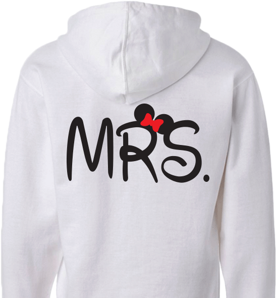 T-shirt Mrs - Mouse - Hoodie (600x600), Png Download