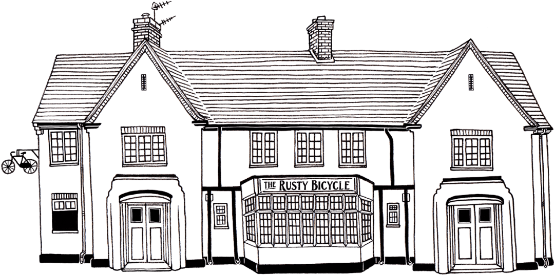 The Rusty Bicycle - House (1089x550), Png Download