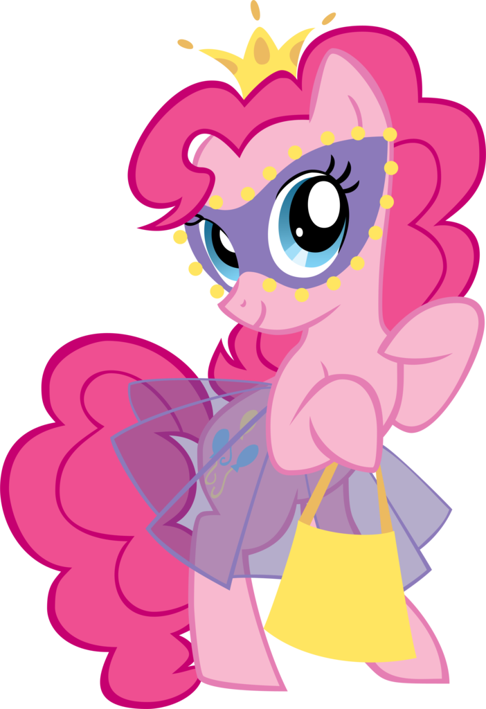 Artist Chromadancer Clothes Crown Handbag Jewelry - Pinkie Pie Masquerade (702x1024), Png Download