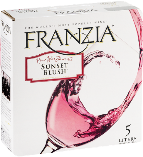 Franzia Red Wine Box (600x600), Png Download