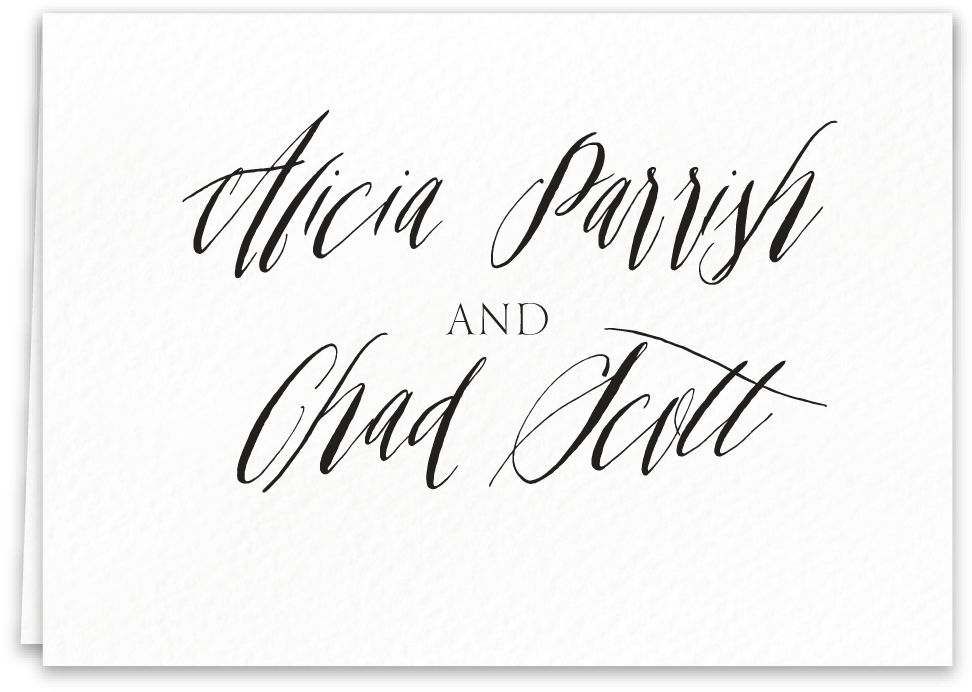 Thank You Card Precious Blush - Calligraphy (1000x1000), Png Download