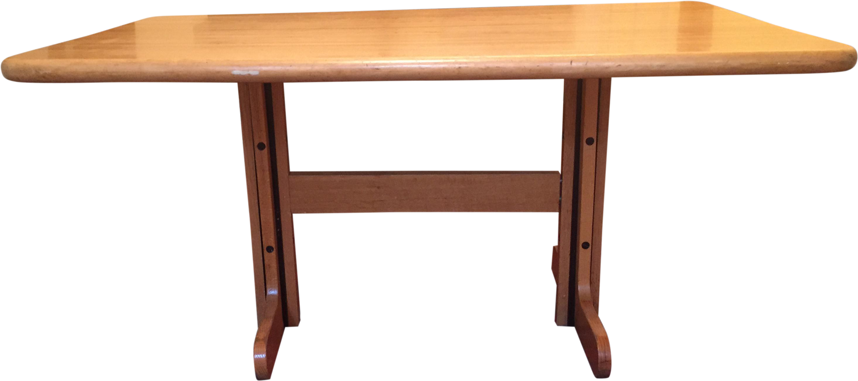 Solid Maple Kitchen Table - Outdoor Table (3251x1443), Png Download