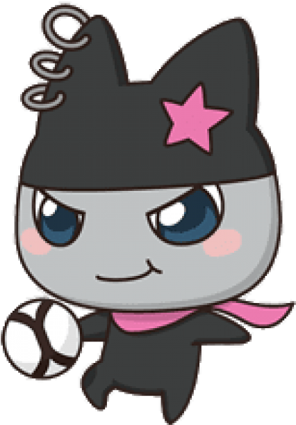 Download Kuromametchi Playing Football Clipart Png - Cartoon (480x644), Png Download