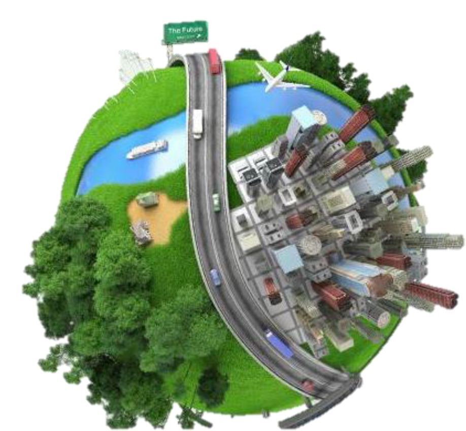 City Engineering/future City - Remote Sensing In The Future (1053x943), Png Download