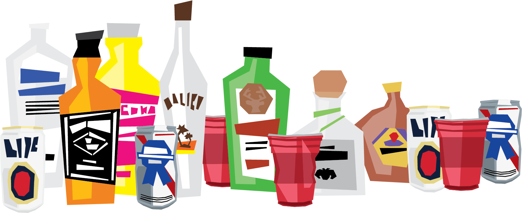 Party Smart Guide Rutgers Off Campus Living Ⓒ - Liquor Png Clip Art (1879x900), Png Download