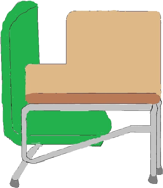 Angry Teacher - Chair (566x642), Png Download