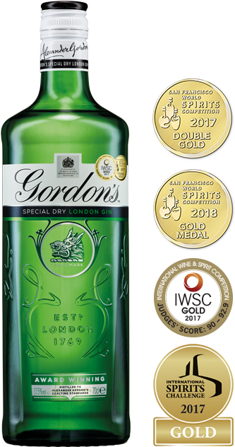 Gordon's London Dry Gin - Domaine De Canton (645x645), Png Download