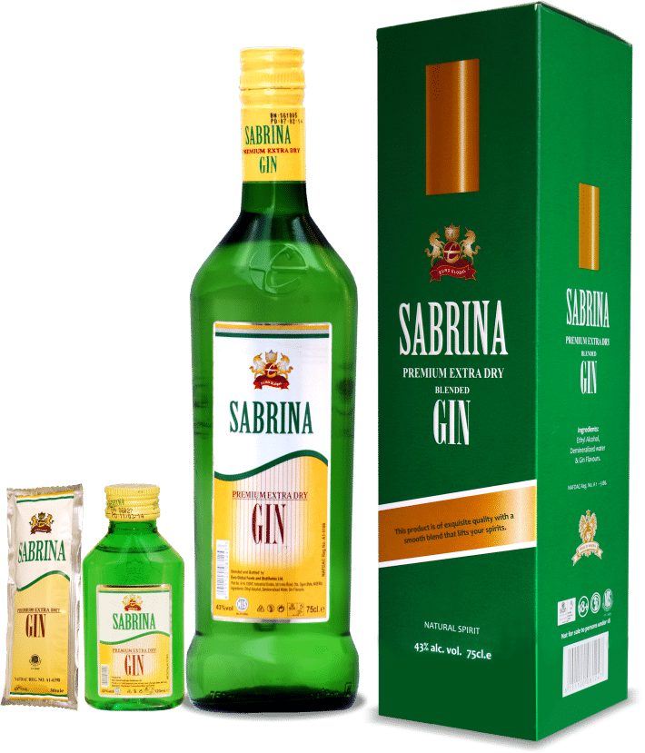 Gin Lovers Truly Enjoy This Premium Extra Dry Gin Which - Sabrina Gin (710x829), Png Download