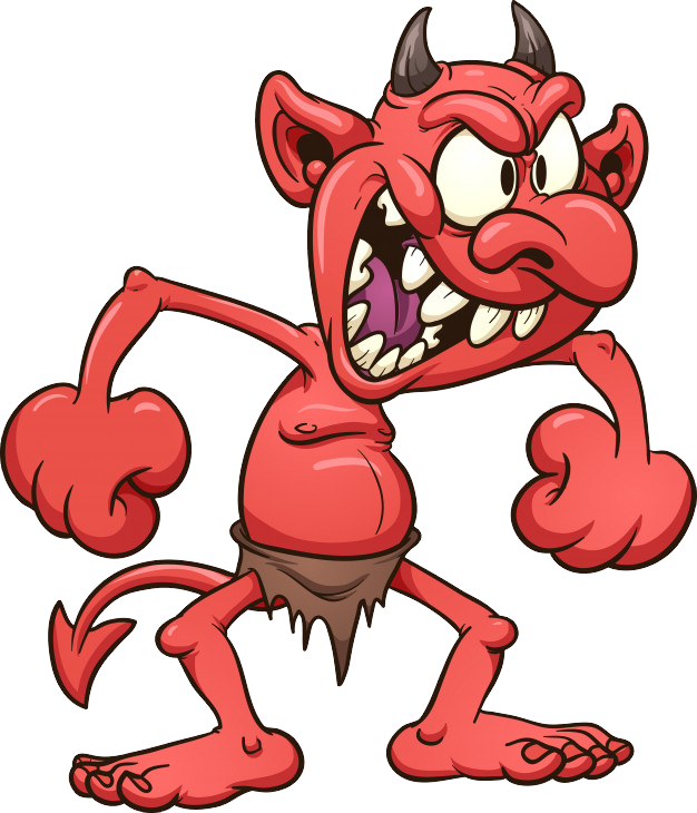 Crazy Devil (626x730), Png Download