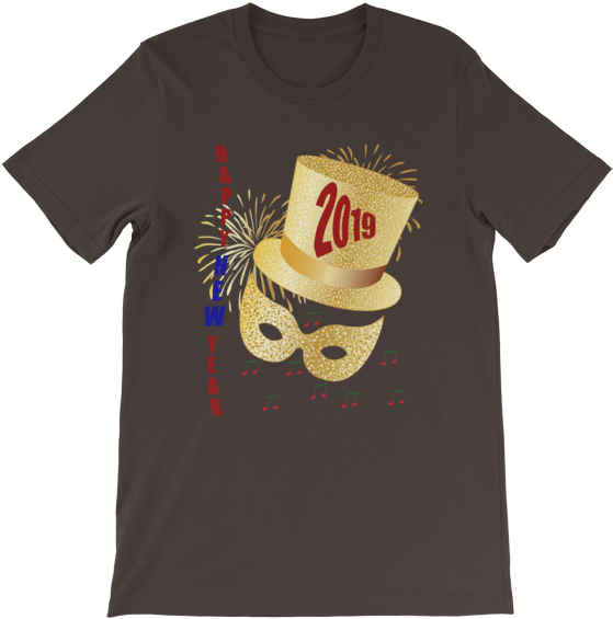 Happy New Year 2019,short Sleeve Unisex T Shirt • Matintl - Shirt (600x600), Png Download