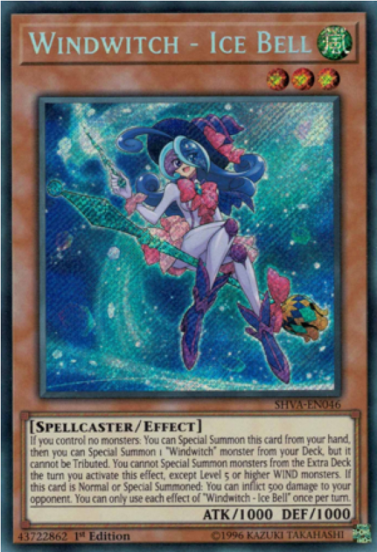 Ice Bell Secret Rare Effect Monster - Wind Witch Ice Bell Super Rare (800x800), Png Download