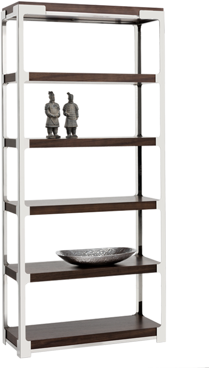 Davenport Bookcase - Dark Zebra - Shelf (1000x800), Png Download