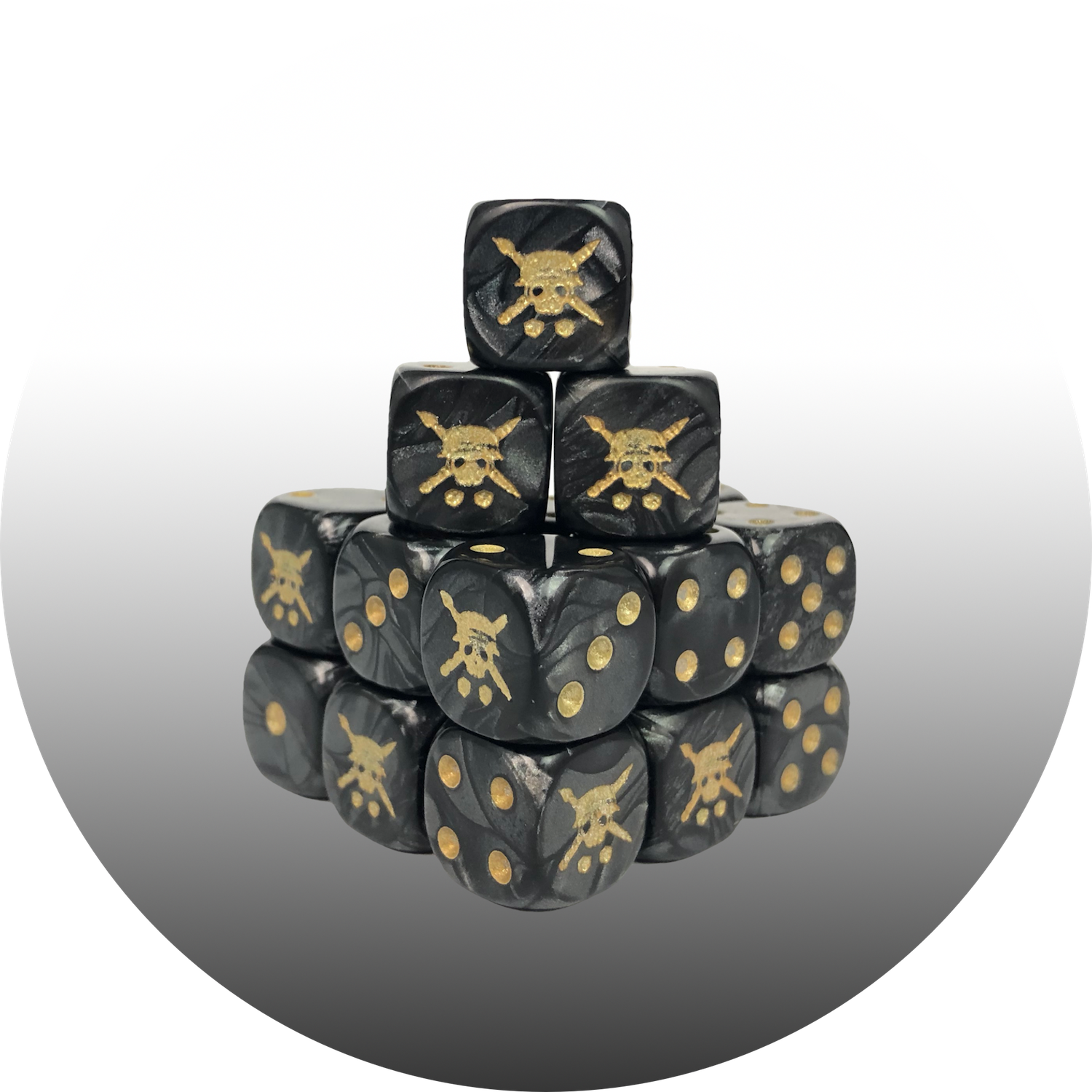 Tabletop Tactics Black Pearl Dice - Paw (1500x1500), Png Download