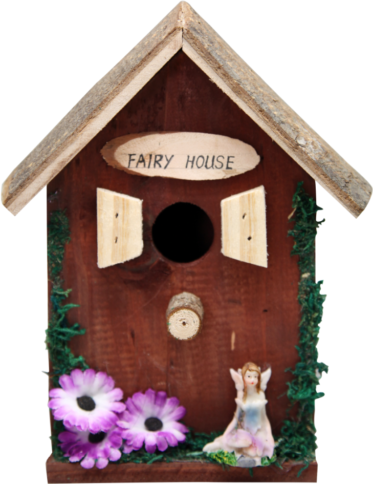 Santa Clausnew Bird House Kit/small Wood Crafts Bird - Cartoon (802x1000), Png Download