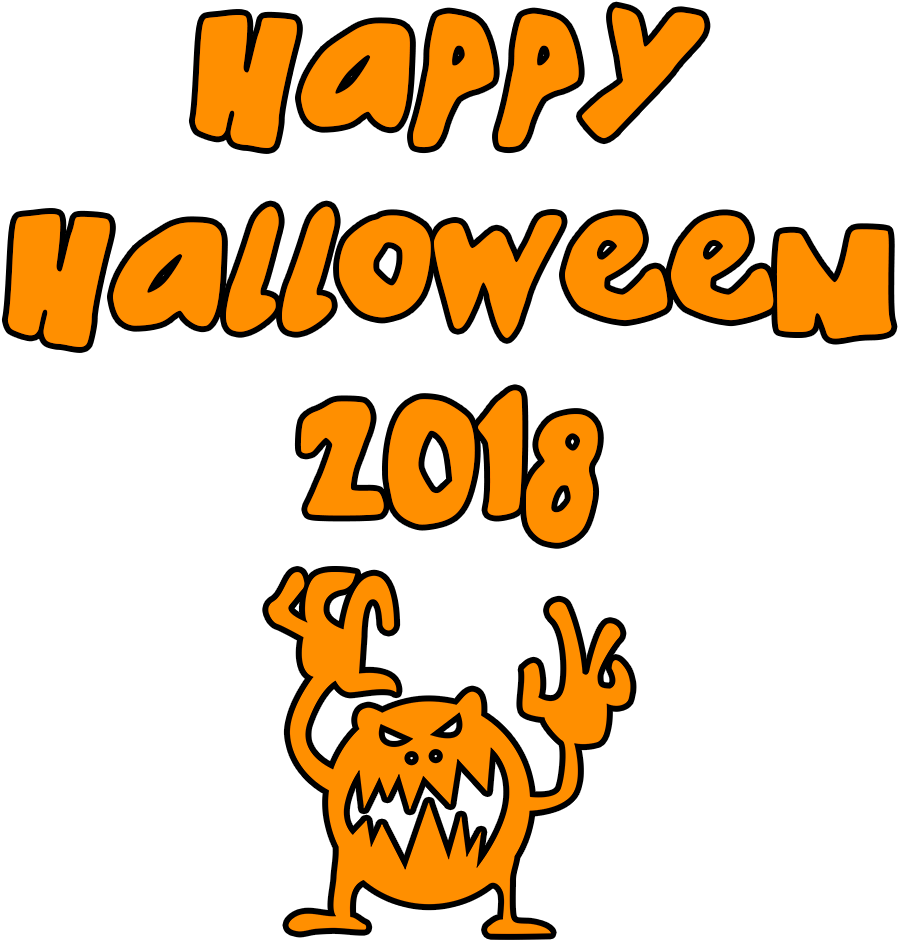Download - Happy Halloween 2018 Png (1000x1000), Png Download