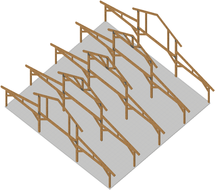 Example Of Great Plains Western Horse Barn Frame And - Plywood (868x794), Png Download