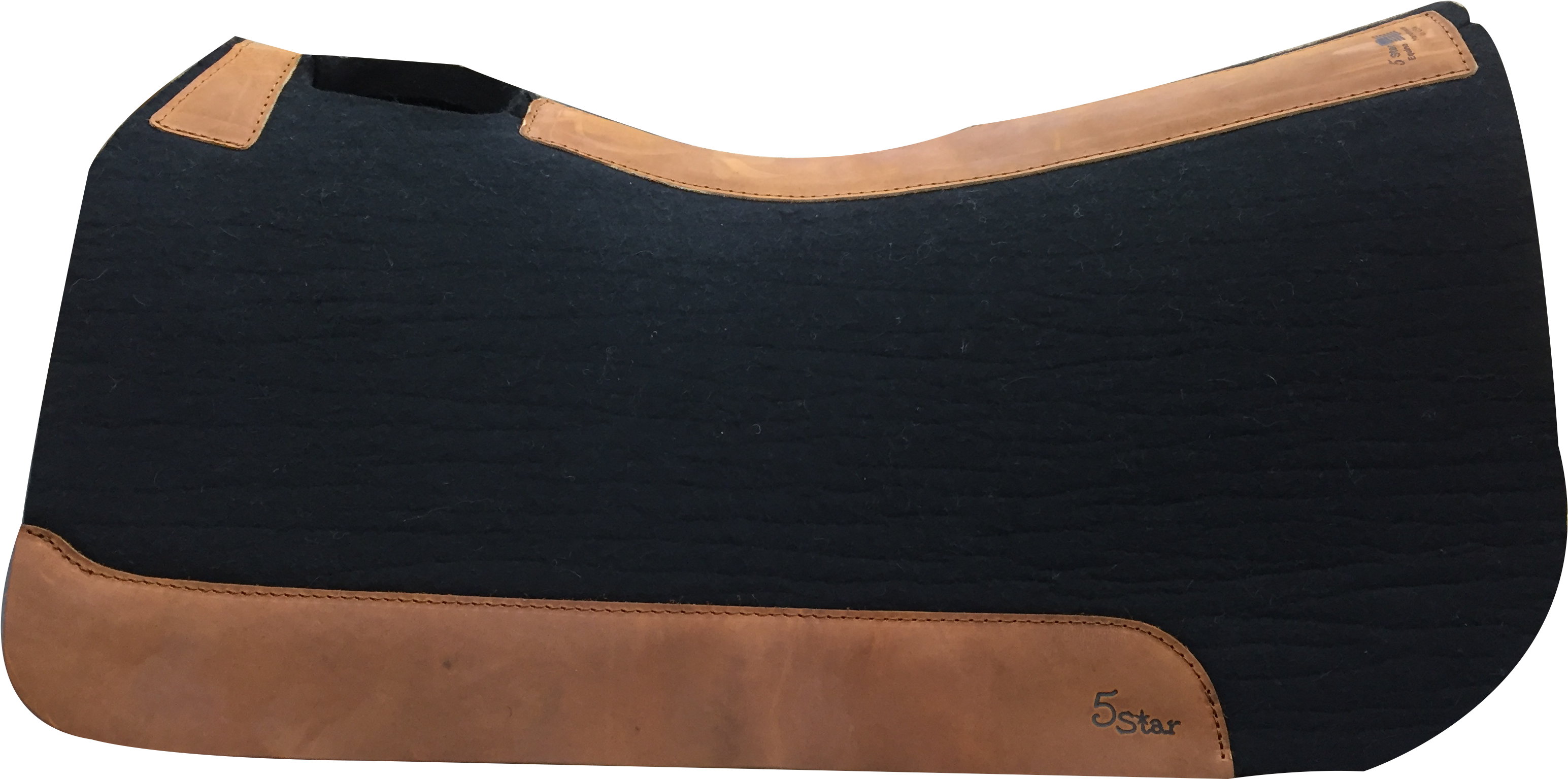 The 5 Star Rancher Saddle Pad In Black Is Specially - Leather (3264x2448), Png Download