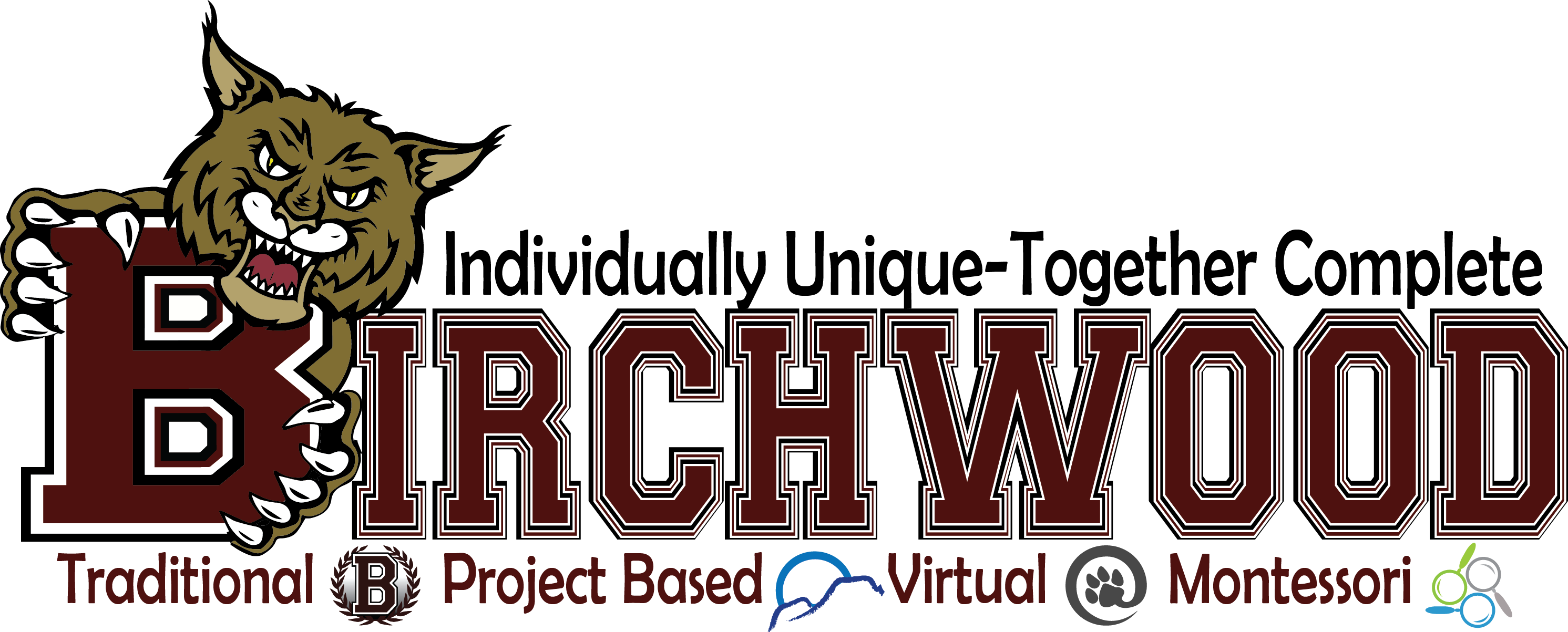 Individually Unique-together Complete - Birchwood School Wisconsin (2983x1203), Png Download