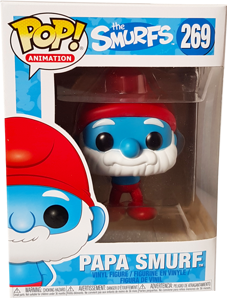 Papa Smurf Pop Vinyl Figure - Futurama Bender Plush Funko (600x600), Png Download