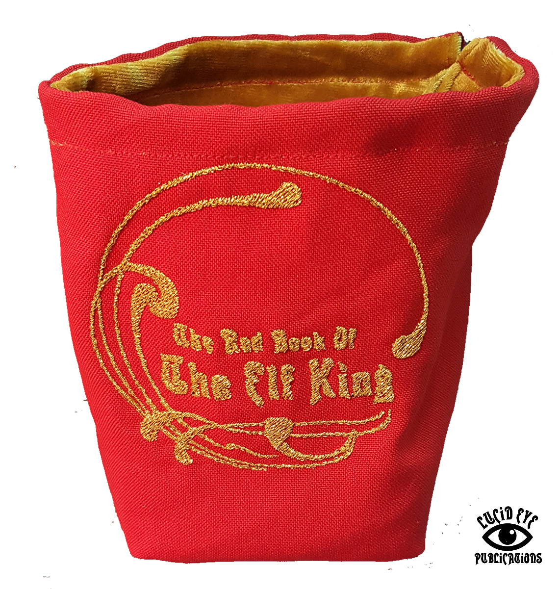 Lucid Eye Red Bag Of The Elf King Gold Lining - Flag (1200x1200), Png Download