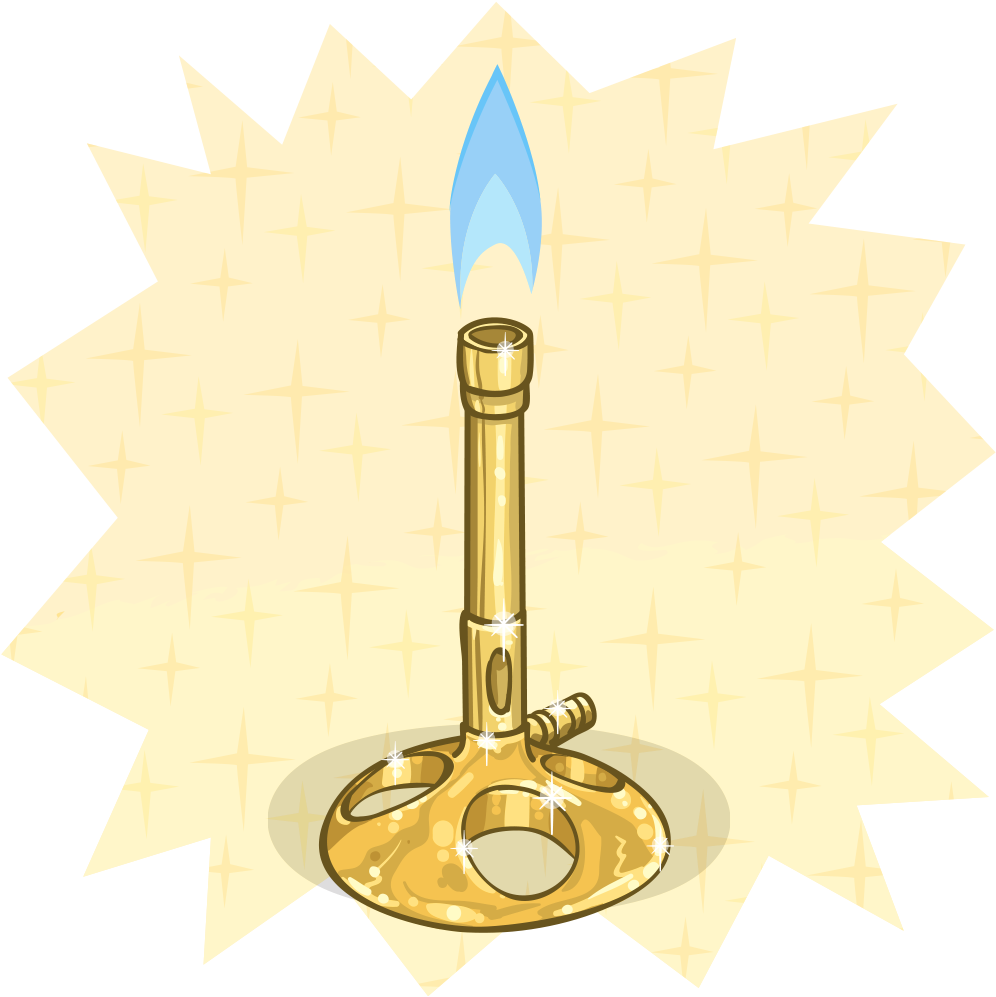 Golden Bunsen Burner (1024x1024), Png Download