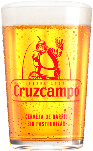 Cruzcampo Glasses - Vaso De Cerveza Cruzcampo (960x960), Png Download